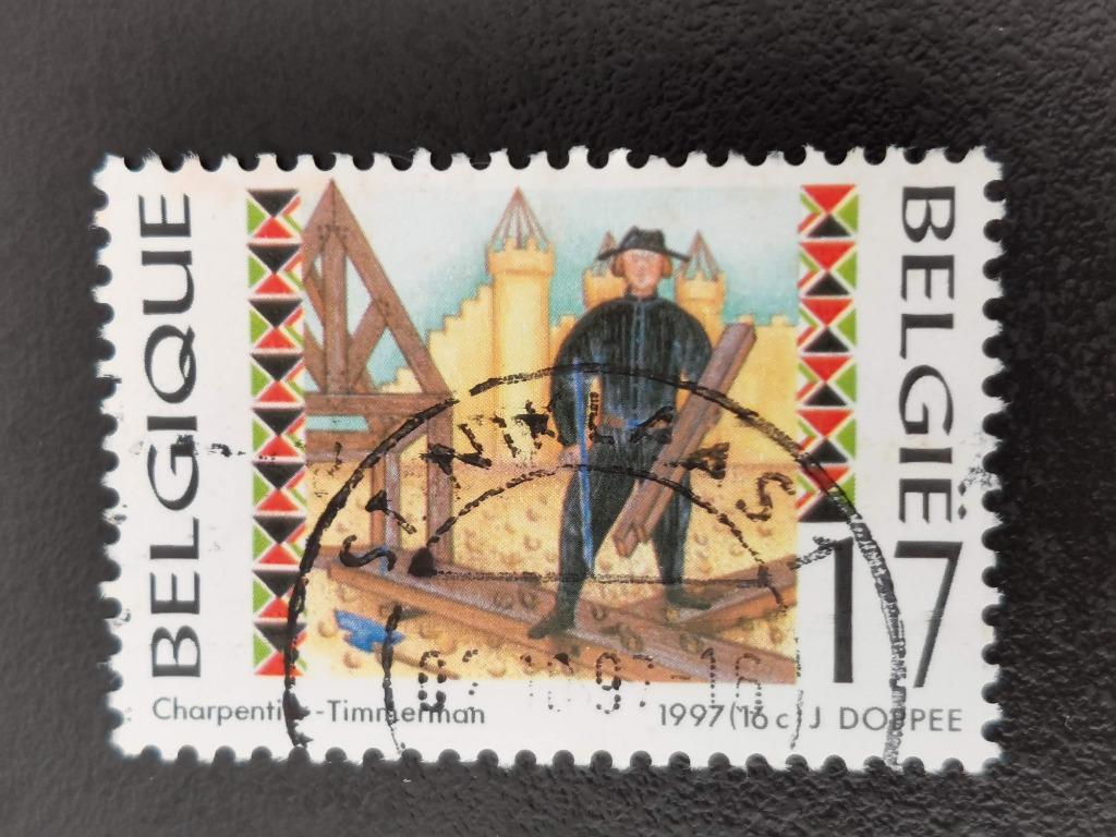 Belgique 1997 - artisanat - menuisier, Enlèvement ou Envoi, Affranchi