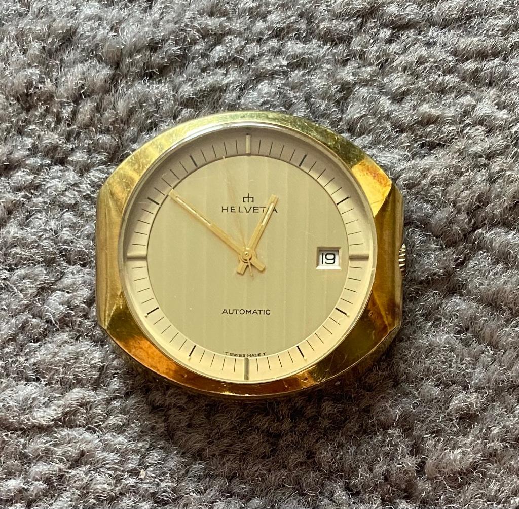 Helvetia automatic golden watch, Montre-bracelet, Autres marques, Or, Utilisé