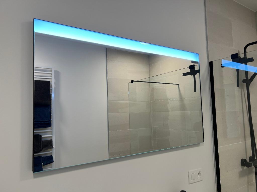 Spiegel Sleurs Paul IV 120x70cm met LED verlichting, Huis en Inrichting, Woonaccessoires | Spiegels, Ophalen, Nieuw, 100 tot 125 cm