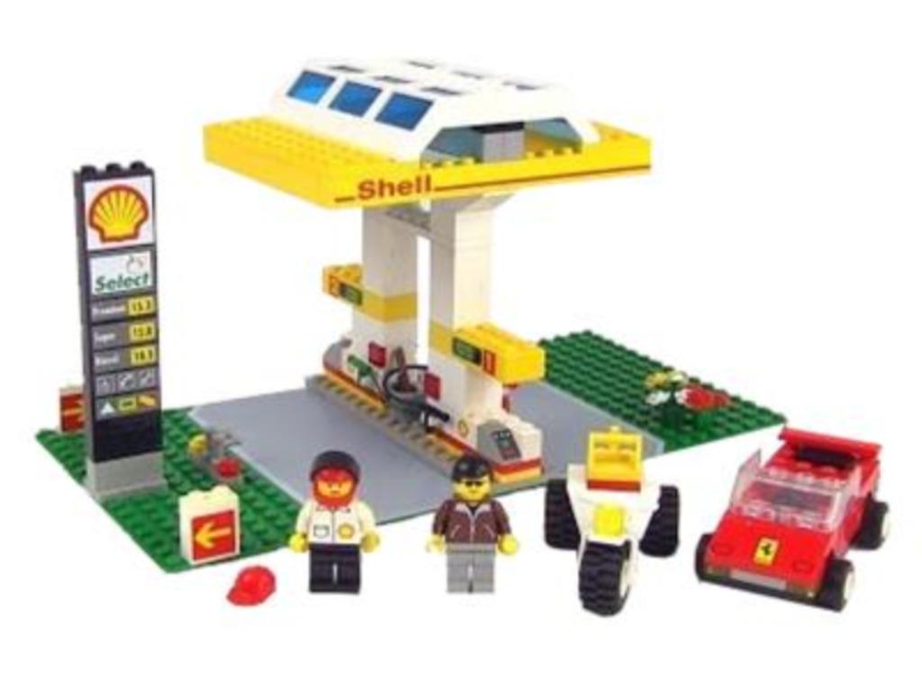 LEGO Town Jr. Gas Station 1256 Shell Petrol Pump TOP, Enlèvement ou Envoi, Comme neuf, Ensemble complet, Lego