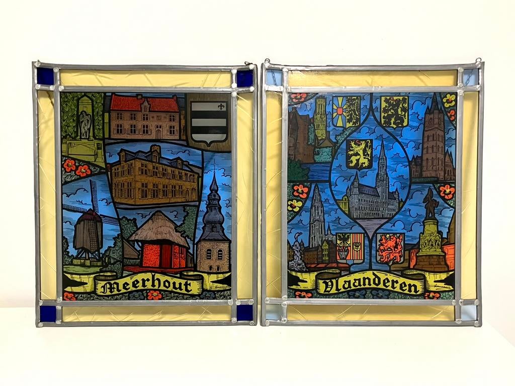 GEZOCHT: Glas-in-lood ramen Kleine-Brogel / Peer / Neerpelt, Ophalen of Verzenden