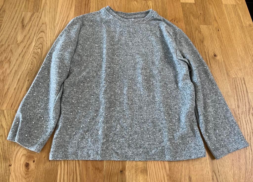 Pull gris Zara t.128, Kinderen en Baby's, Kinderkleding | Maat 128, Gebruikt, Zara, Meisje, Trui of Vest