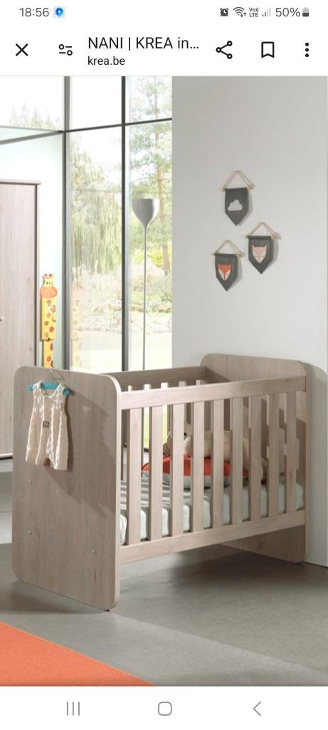 Mee groei bed, baby bed + bedbodem Auping, Ophalen, Zo goed als nieuw, Lattenbodem