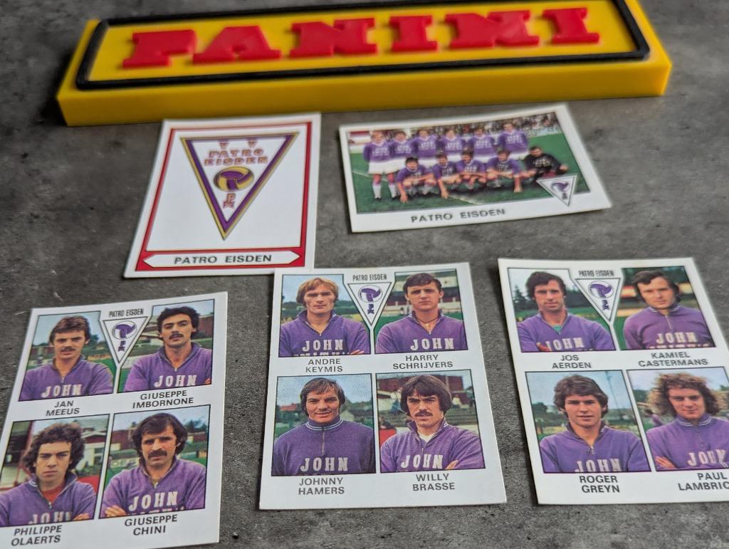 PANINI FOOTBALL 78 PATRO EISDEN 4 AUTOCOLLANTS 1978, Envoi, Neuf