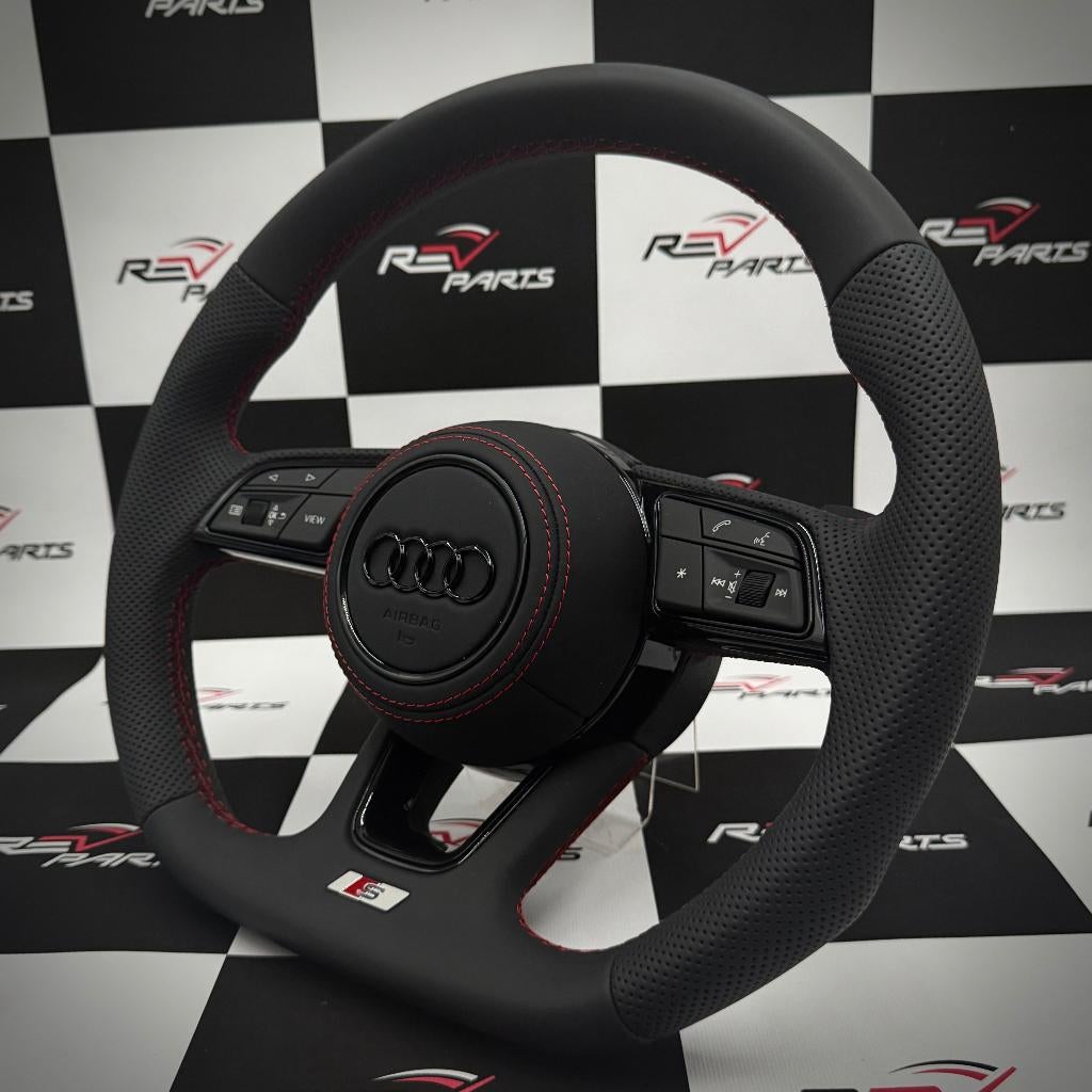 Volant Audi entièrement surpiqué rouge pour la version S RS, Enlèvement ou Envoi, Neuf, Audi