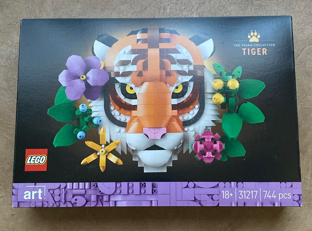 Lego art the fauna collection tiger 31217, Enlèvement ou Envoi, Utilisé, Ensemble complet, Lego