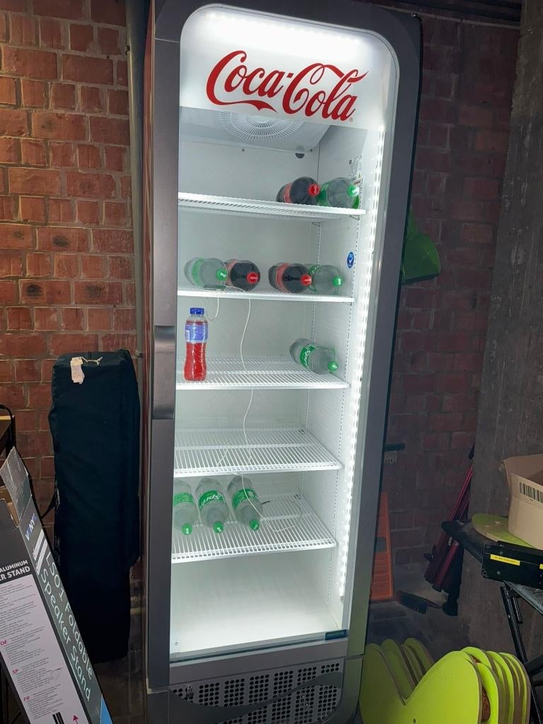Koelkast Coca-Cola, Electroménager, 160 cm ou plus, Comme neuf, Enlèvement, 200 litres ou plus