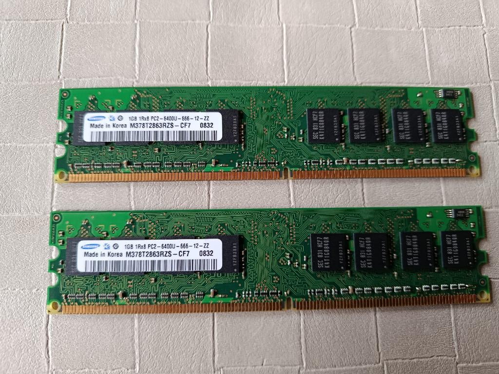 ram modules 1 GB, Enlèvement ou Envoi, Desktop, 800MHz, Comme neuf