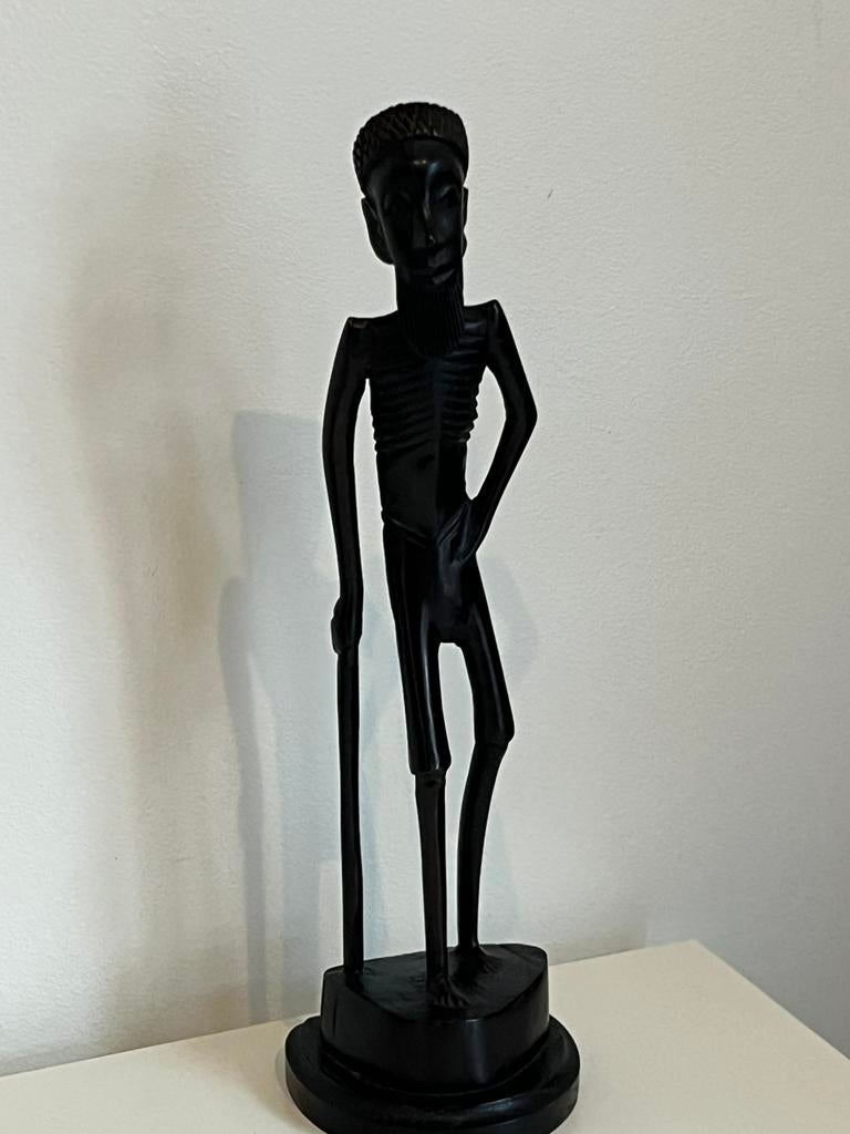 Afrikaans - vintage masai ebbenhouten figuur, Enlèvement ou Envoi