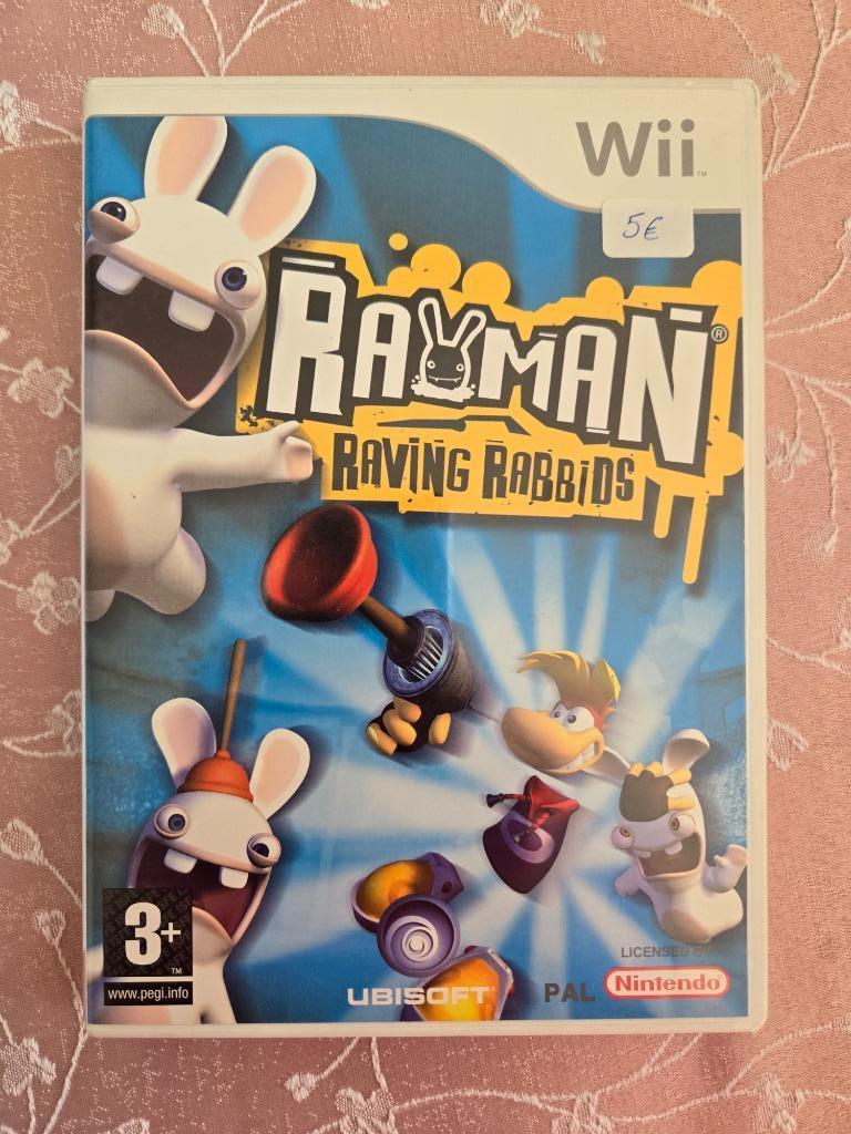 Jeu Wii Rayman Raving Rabbids Nintendo, Enlèvement, Utilisé