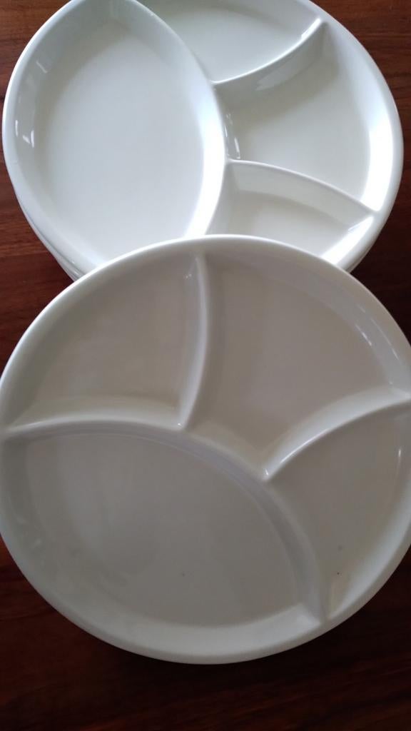 Fondueborden 6 stuks, Ophalen of Verzenden, Zo goed als nieuw