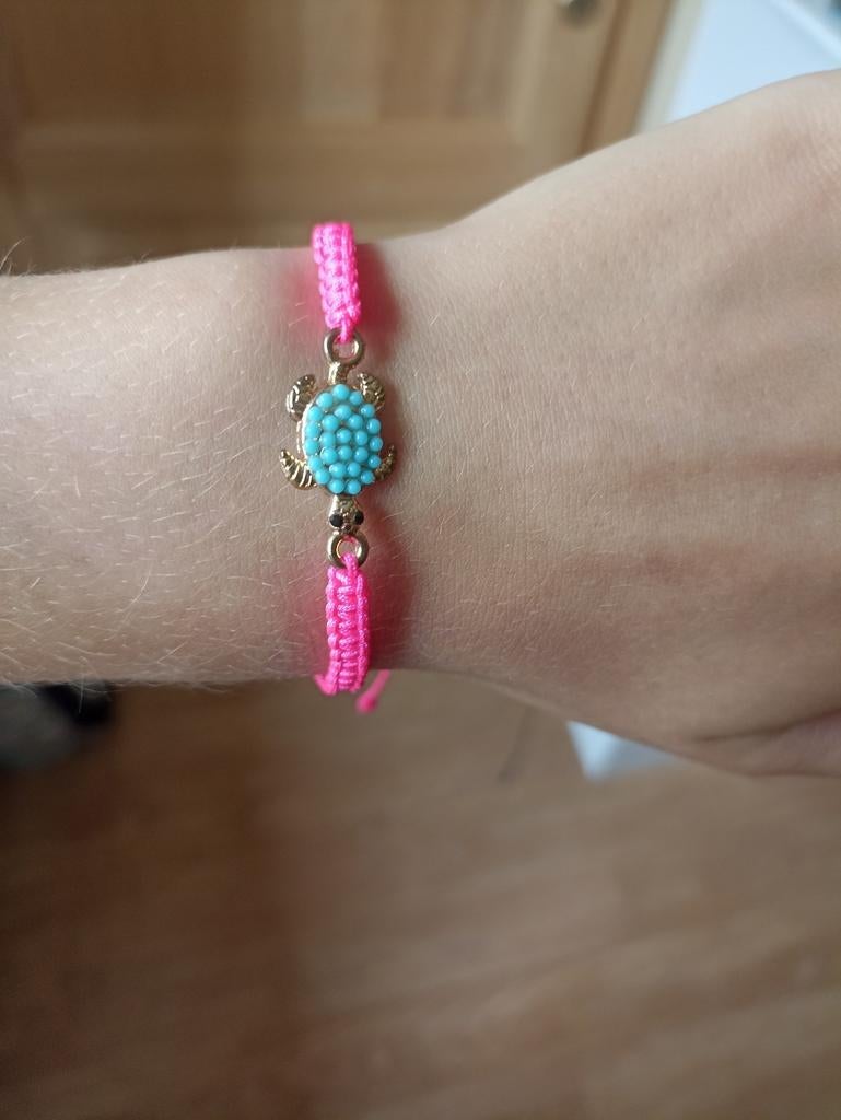 Bracelet tortue, Enlèvement ou Envoi, Neuf, Rose, Autres matériaux