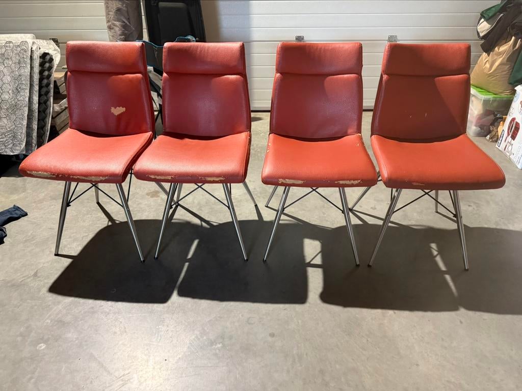 Keukenstoelen, Huis en Inrichting, Stoelen, Ophalen, Gebruikt, Vier