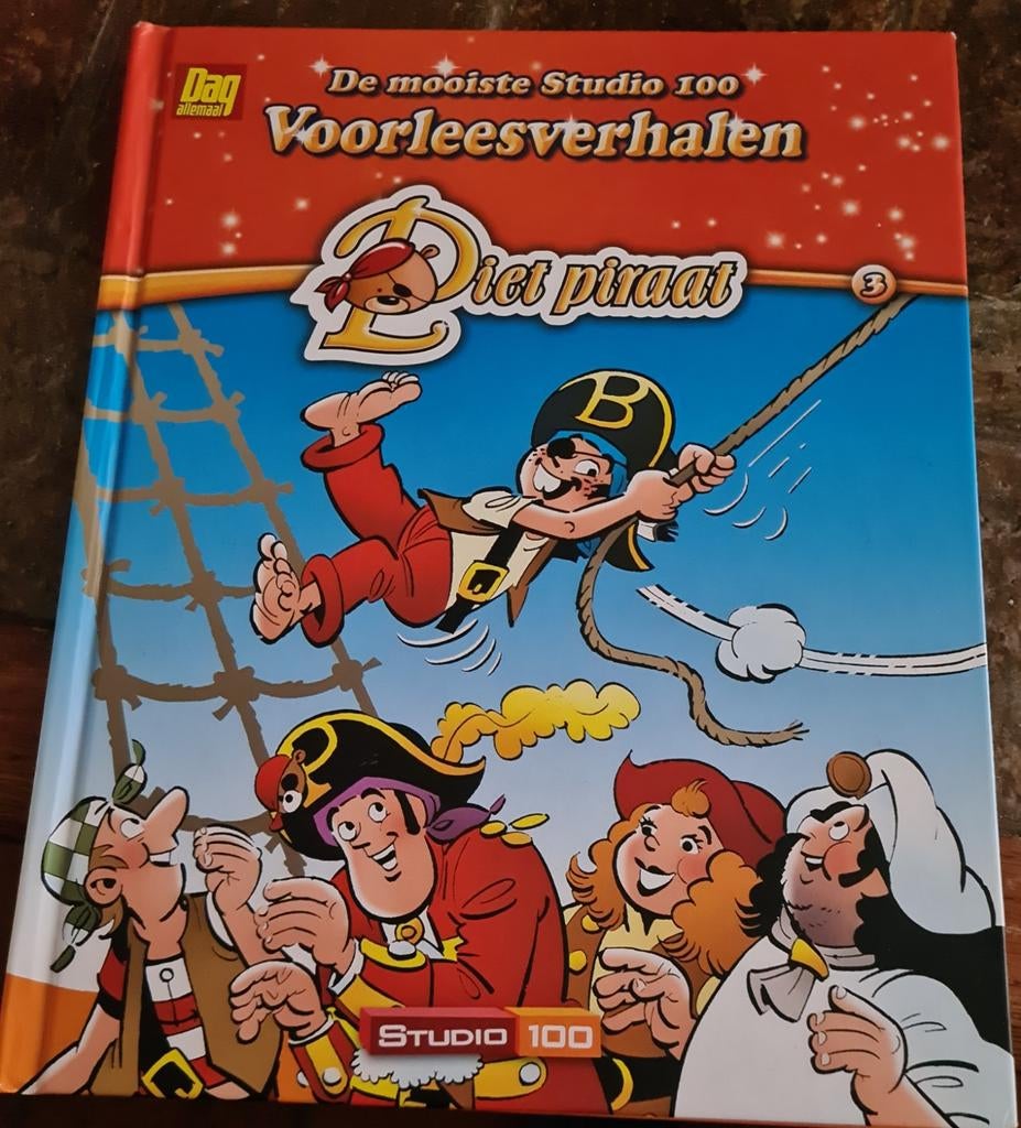 Voorleesboek Piet Piraat - studio 100 - 3 t/m 8 jaar, Ophalen of Verzenden