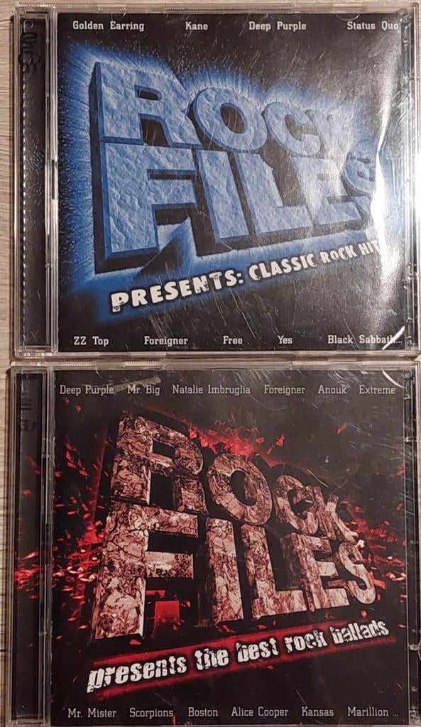 2 x 2 cd's Rock files presents : classic rock hits, CD & DVD, Enlèvement ou Envoi, Utilisé, Rock et Metal
