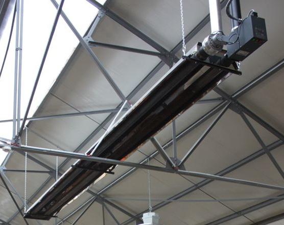 chauffage radiant d'atelier au gaz, Doe-het-zelf en Bouw, Verwarming en Radiatoren, 30 tot 80 cm, Gebruikt, 60 tot 150 cm, 800 watt of meer
