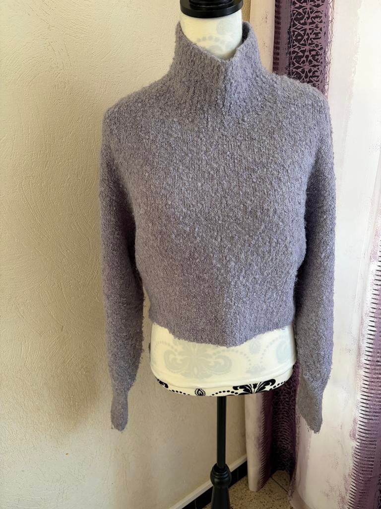 MonKi lichtpaarse cropped trui - maat S, Kleding | Dames, Ophalen of Verzenden, Zo goed als nieuw, Paars