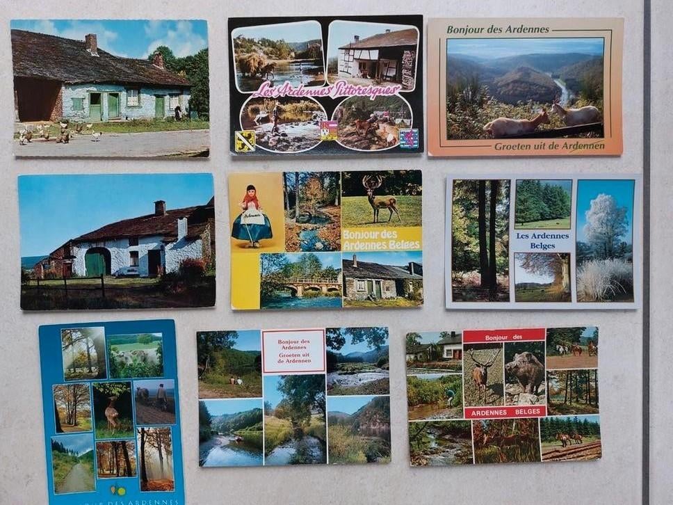 Lot van 9 postkaarten Ardennen, Collections, Enlèvement ou Envoi