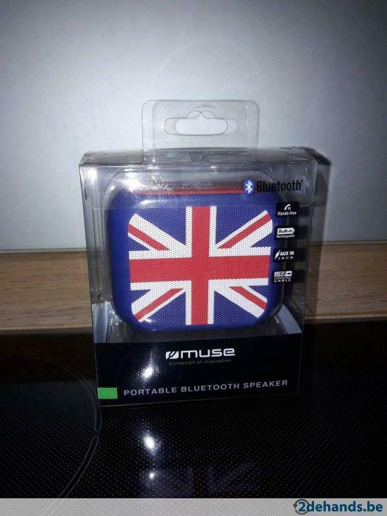 Portable Bluetooth speaker Muse Union Jack Colors, Ophalen of Verzenden, Nieuw