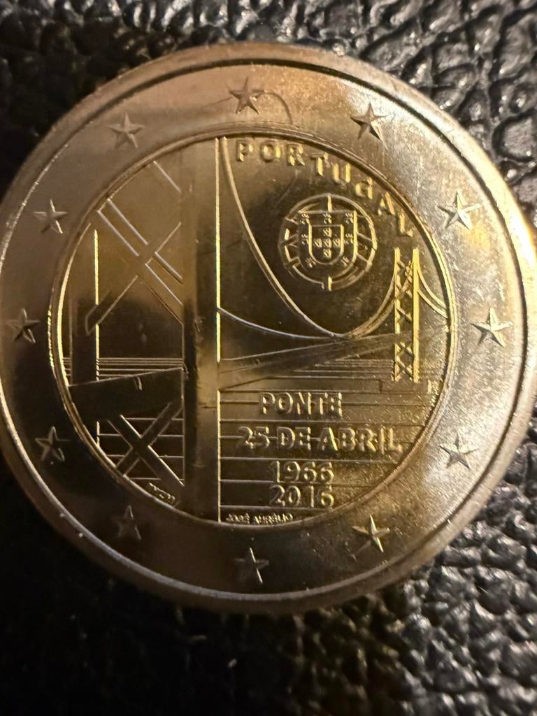 2 euro portugal 2016 april brug, Timbres & Monnaies, Enlèvement ou Envoi, Portugal, 2 euros