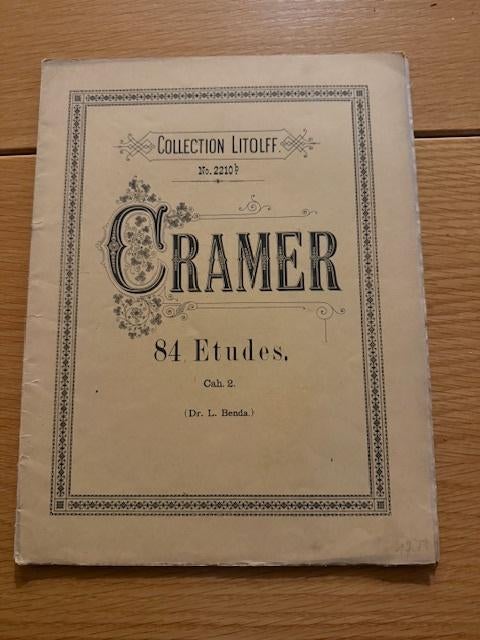 Cramer — 84 études, livre 2, Enlèvement ou Envoi, Artiste ou Compositeur, Classique, Utilisé