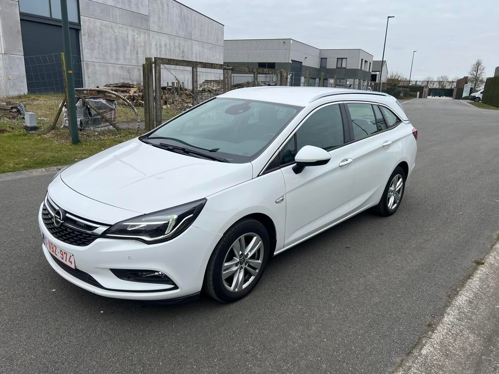 Opel Astra 1.0 Benzine , 2018 , 105.000 KM , Euro 6, Auto's, Wit, Bedrijf, 5 deurs, 1000 cc