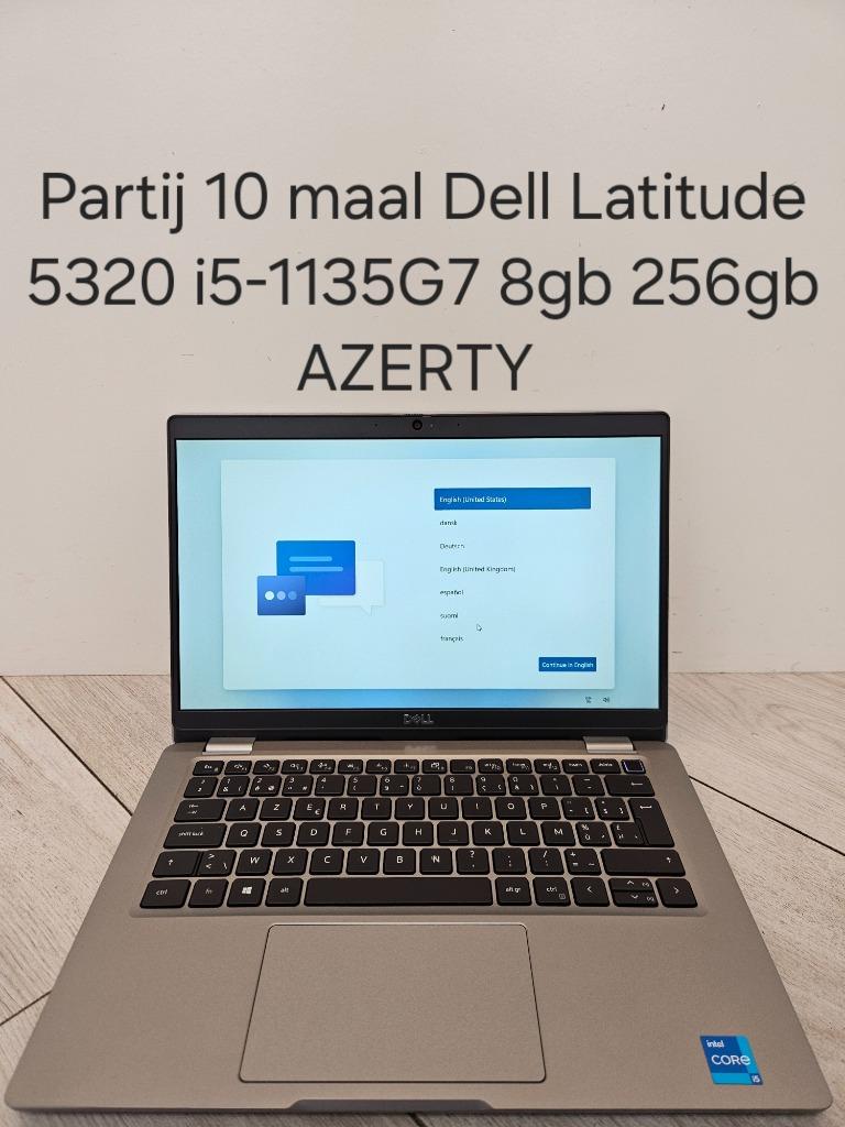 Partij 10 maal Dell Latitude 5320 i5-1135G7 8gb 256gb, Computers en Software, 256 GB, Met videokaart, 8 GB, 13 inch