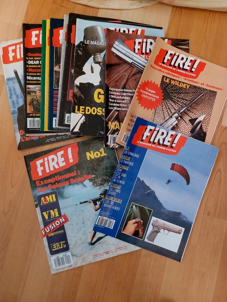FIRE revue armes belge nouvelle série - collection complète, Enlèvement ou Envoi