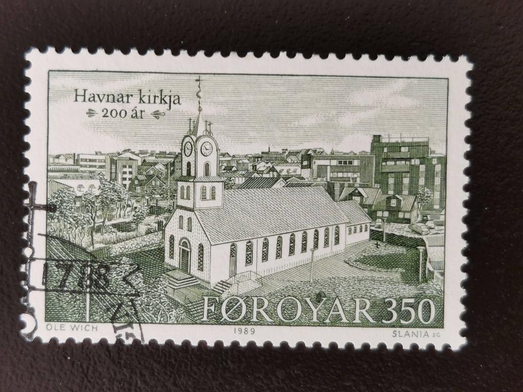 Îles Féroé/Foroyar 1989 - 200 ans de l'église de Tórshavn, Timbres & Monnaies, Timbres | Europe | Scandinavie, Enlèvement ou Envoi