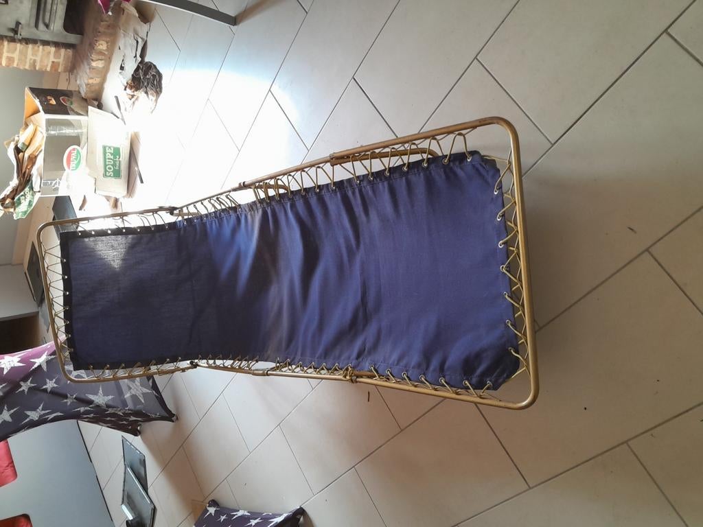 Veldbed opvouwbaar, Tuin en Terras, Ophalen of Verzenden, Zo goed als nieuw