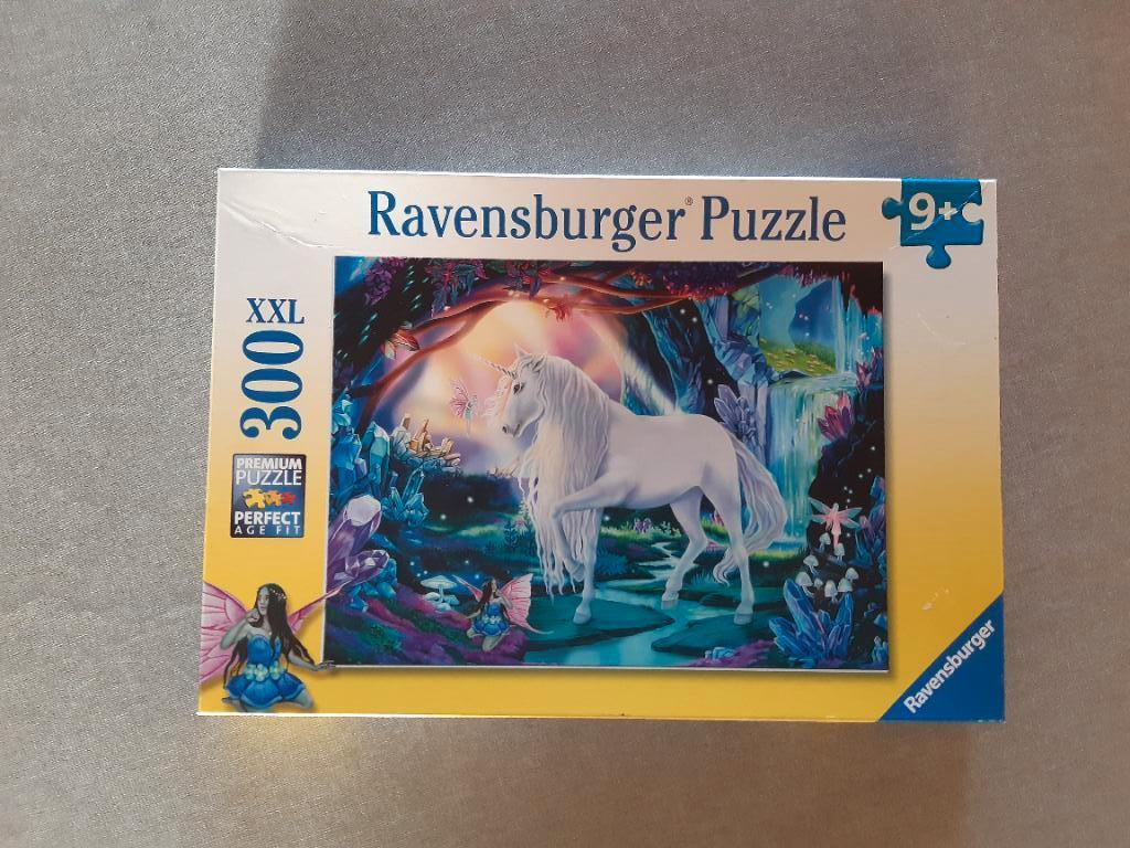 Ravensburger puzzel 300 xl Kristal eenhoorn, Ophalen of Verzenden, Minder dan 500 stukjes, Zo goed als nieuw, Legpuzzel