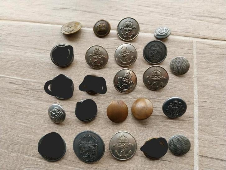 boutons allemands ww1 Kriegsmarine bayern prusse, Collections, Enlèvement ou Envoi