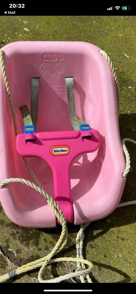 Littele tikes schommel voor zeer jonge kindjes rose kleur10€, Kinderen en Baby's, Ophalen, Gebruikt