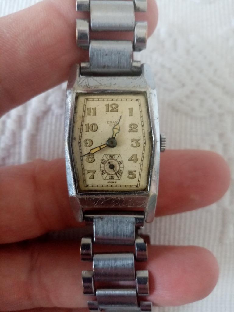 Montre dite "militaire" art déco période en acier 1930s, Enlèvement ou Envoi