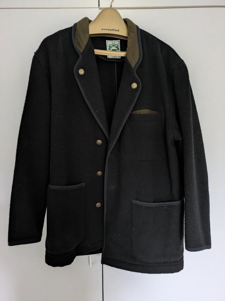 Manteau élégant en laine et cachemire, Enlèvement, Comme neuf, Taille 42/44 (L), Noir
