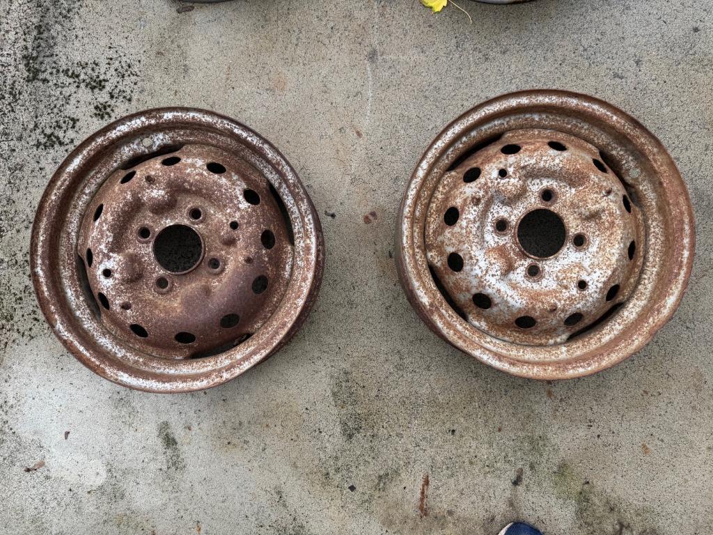 2 jantes en tôle MG A, Enlèvement, Utilisé, MG