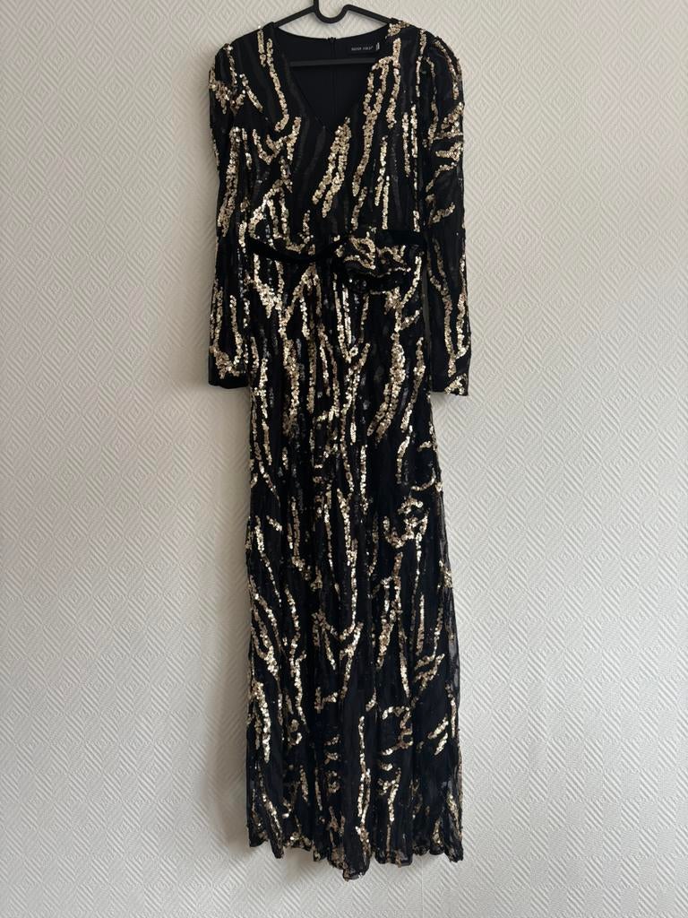 Miss Ord - Zwart/Goud - L, Kleding | Dames, Galajurk, Maat 42/44 (L), Nieuw, Ophalen of Verzenden