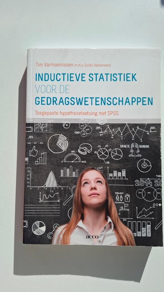 Inductieve statistiek voor de gedragswetenschappen, Ophalen of Verzenden, Zo goed als nieuw