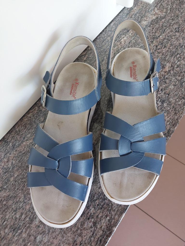 Damessandalen maat 43 Xsensible met uitneembare zool, Kleding | Dames, Schoenen, Zo goed als nieuw, Sandalen of Muiltjes, Blauw