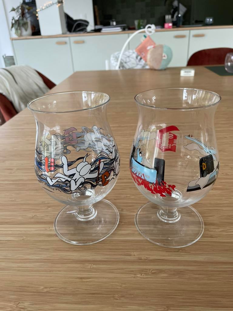 Twee duvelglazen, Enlèvement, Comme neuf, Verre ou Verres, Duvel
