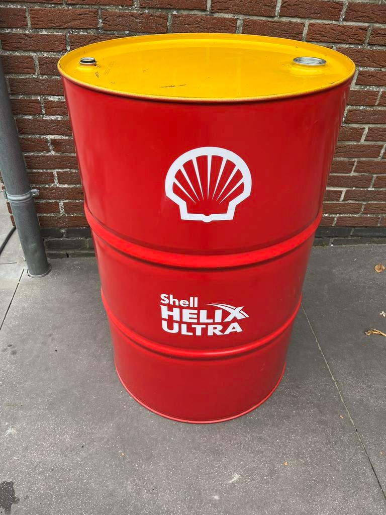 Fut shell huile moteur vide 208l texaco valvoline total, Enlèvement, Utilisé, Emballage