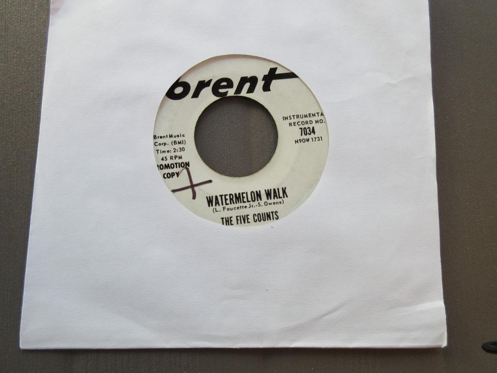 The five counts - Watermelon walk / Spanish nights  Promo, Ophalen of Verzenden, Gebruikt, R&B en Soul