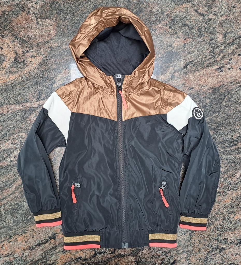 Imperméable doublé noir blanc rose cuivre t 110, Enlèvement ou Envoi, Comme neuf, Cars Jeans, Fille