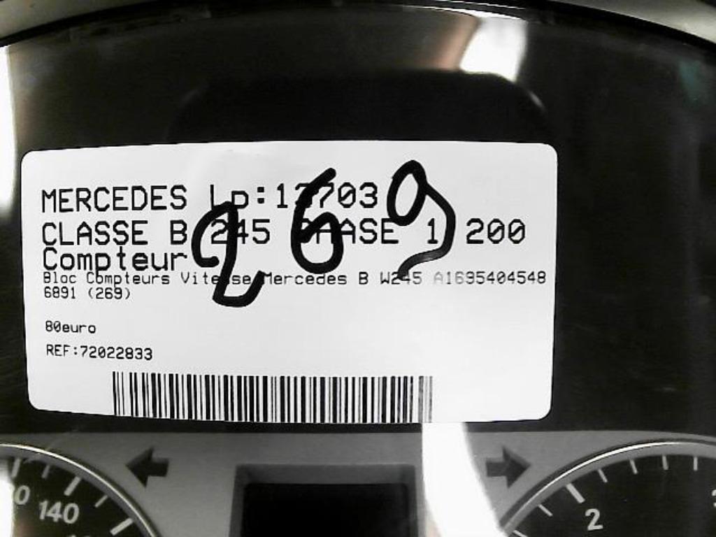 Compteur Mercedes classe B 2.0CDi 100kw  A1695404548 (269), Enlèvement ou Envoi, Utilisé