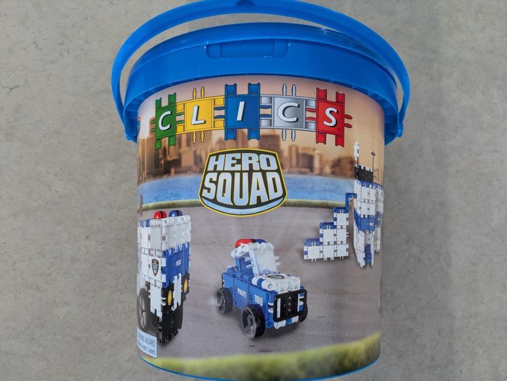 Bouwdoos Clics Hero Squad 242st, Kinderen en Baby's, Ophalen, Gebruikt, Overige merken
