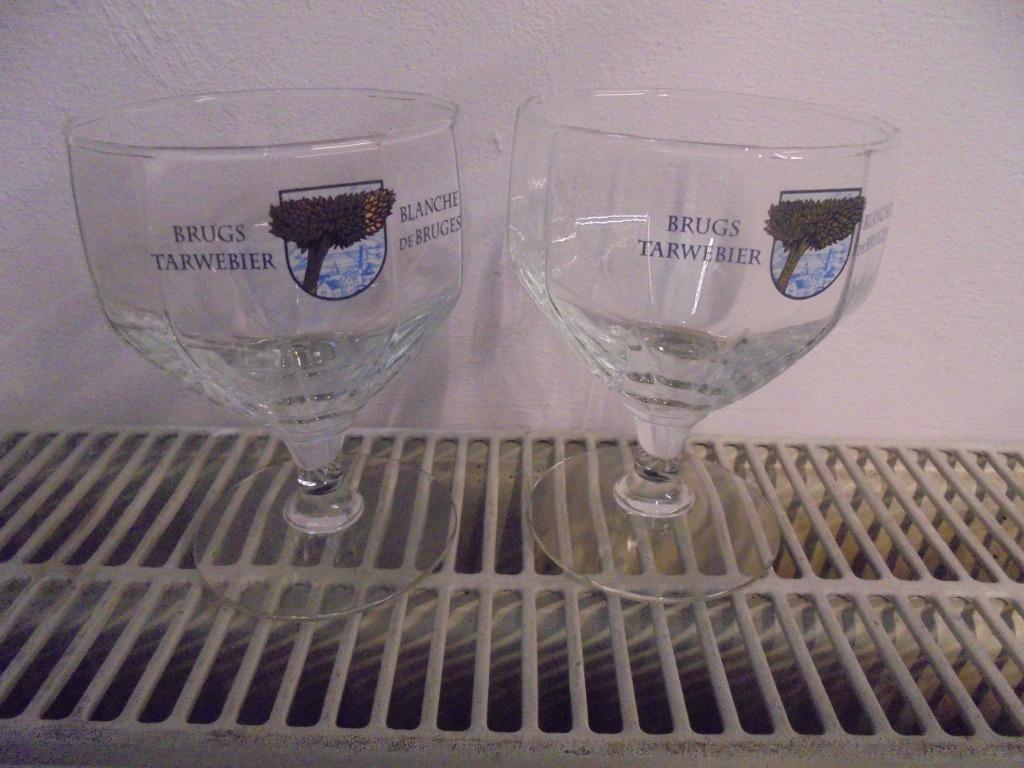Brugs tarwebier glazen, Verzamelen, Ophalen of Verzenden, Zo goed als nieuw, Glas of Glazen
