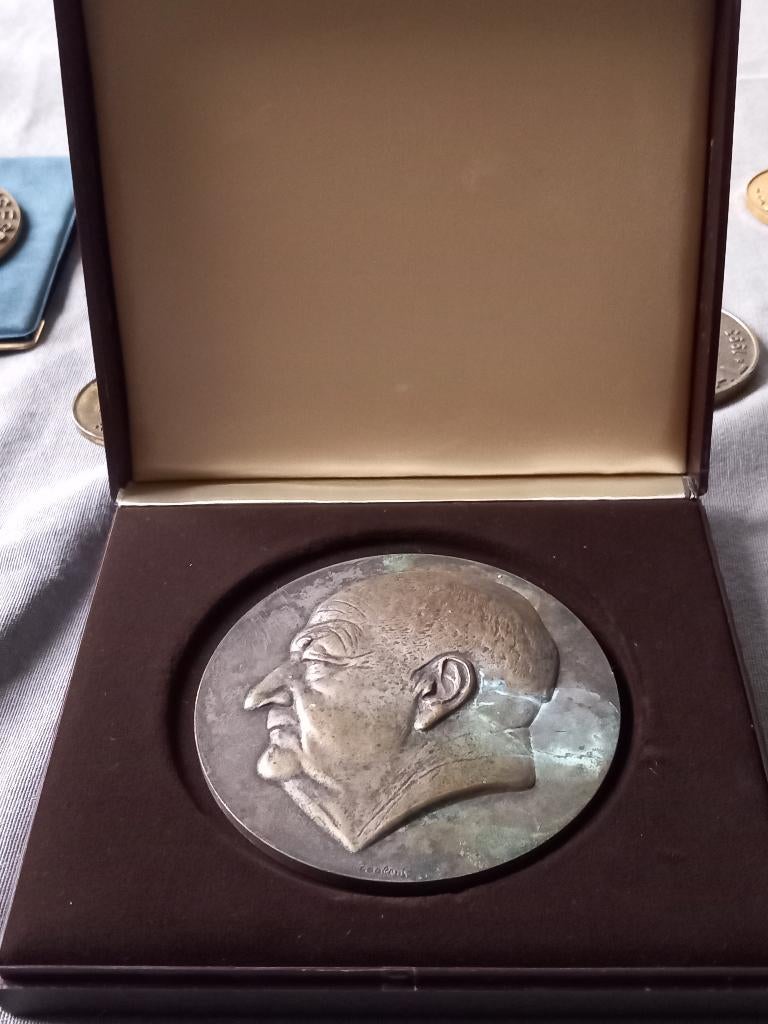 Herdenkingspenning Carlos Hooft, Postzegels en Munten, Penningen en Medailles, Ophalen of Verzenden