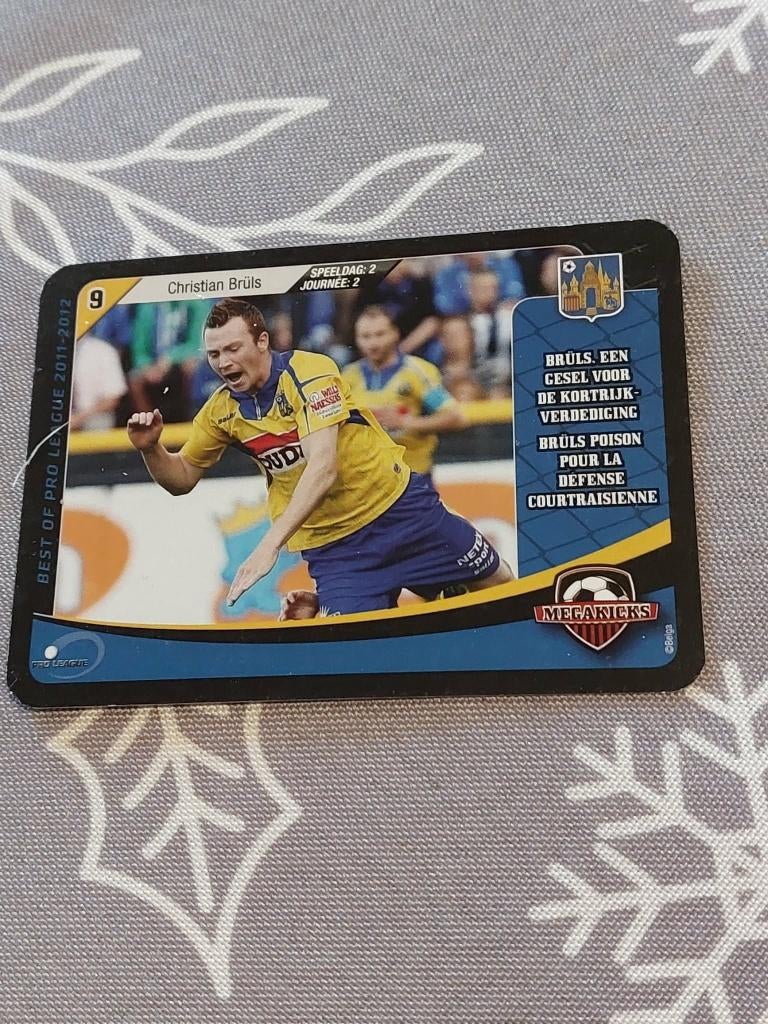 Voetbalkaart/Megakicks/Christian Brüls/KVC Westerlo, Verzamelen, Verzenden, Zo goed als nieuw, Spelerskaart
