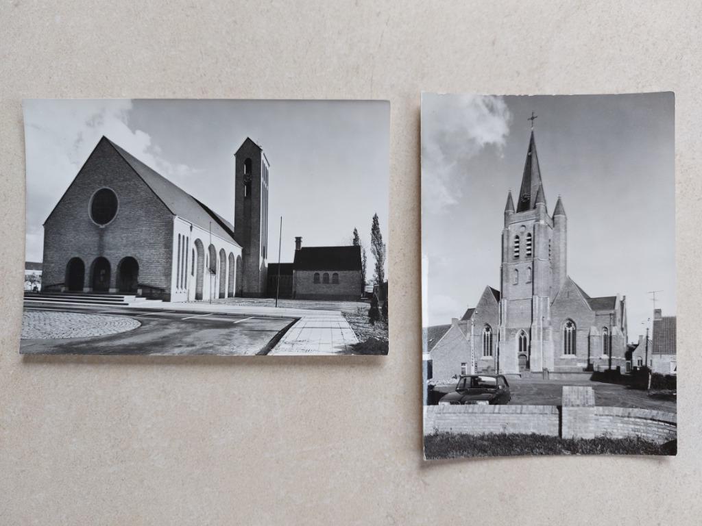 2 oude niet gelopen postkaarten van Ruddervoorde, Verzenden
