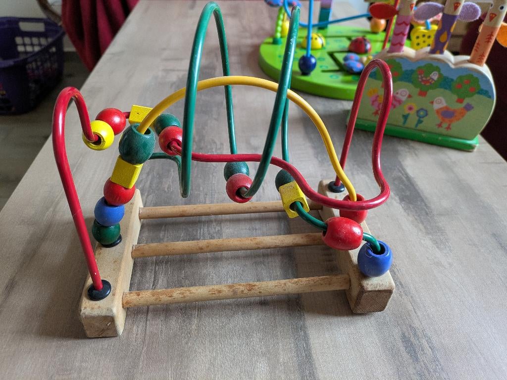 Boulier en bois bébé 3 circuits, Enlèvement, Utilisé, Autres types